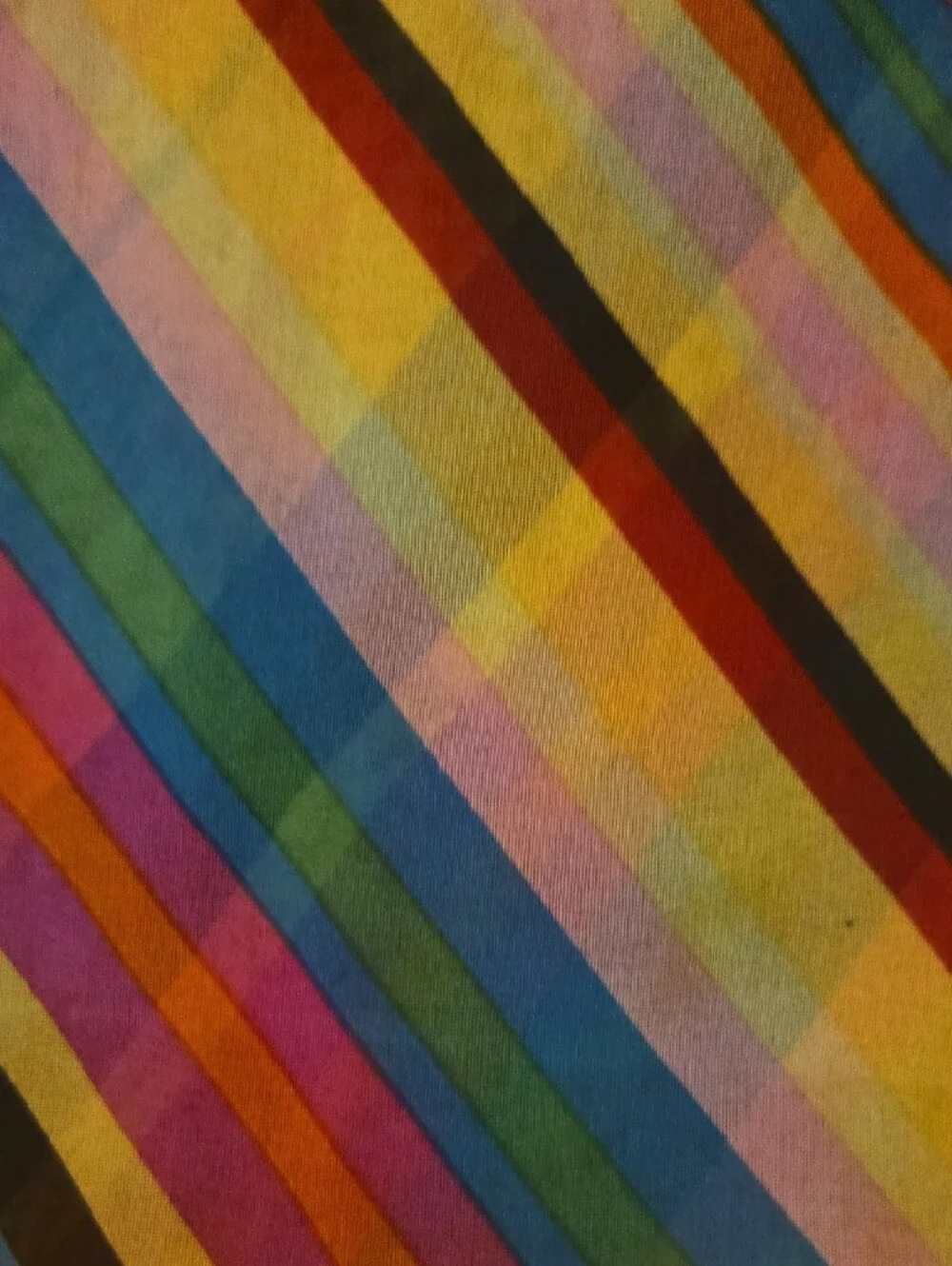Cejon Multicolor Diagonal Stripe Scarf